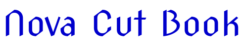 Nova Cut Book 字体